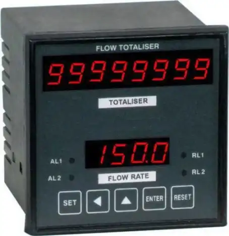 Flow indicator totalizer 